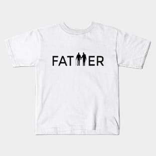 Design template on the theme of family love, father and son Kids T-Shirt